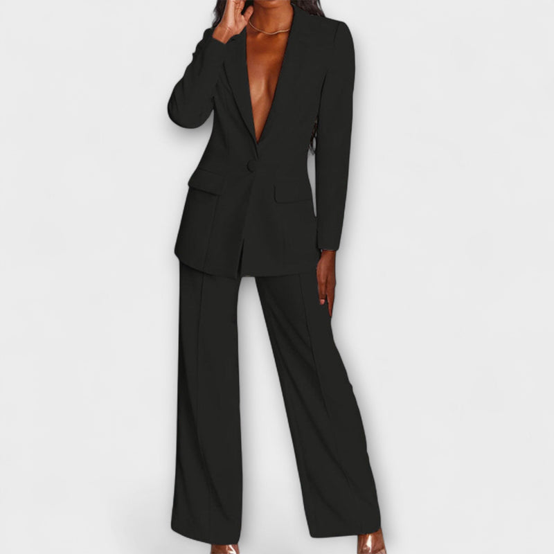 Monica – Elegante conjunto de blazer y pantalones