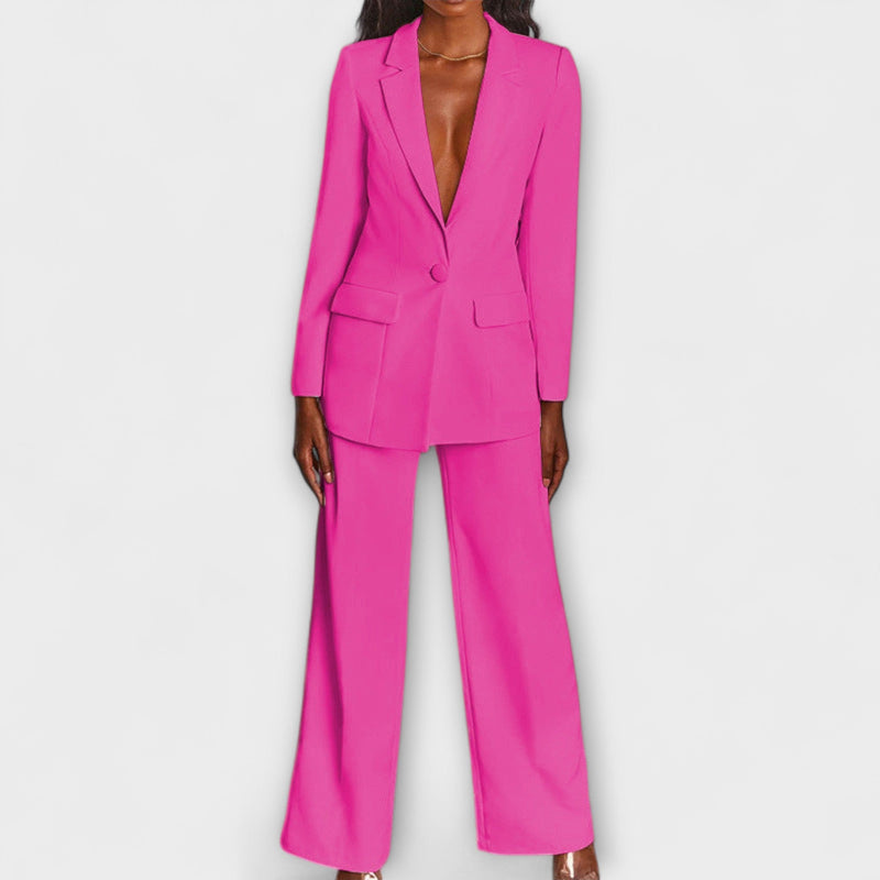 Monica – Elegante conjunto de blazer y pantalones