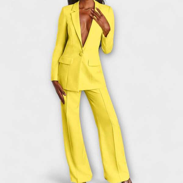 Monica – Elegante conjunto de blazer y pantalones