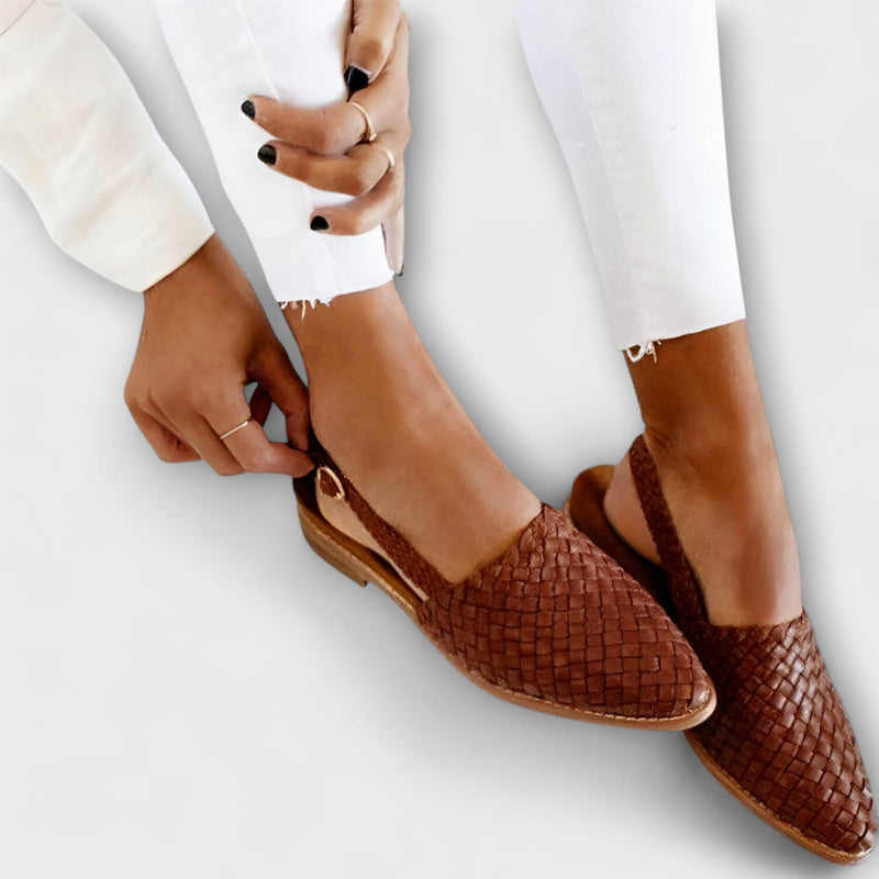Emma – Mocasines de cuero trenzado