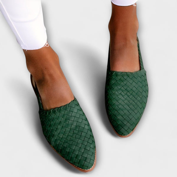 Emma – Mocasines de cuero trenzado