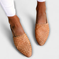 Emma – Mocasines de cuero trenzado