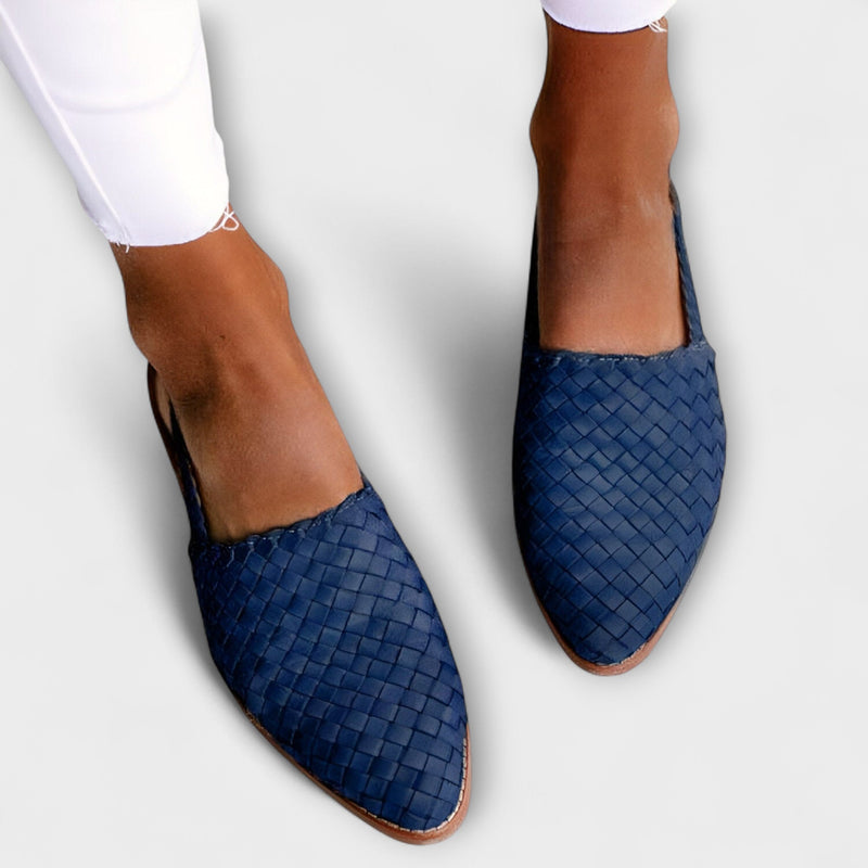 Emma – Mocasines de cuero trenzado